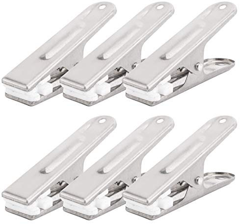 Tiiyee 20 Stück Wäscheklammern, Edelstahl Wäscheklammern, Handtuch Klammer Strandtuch Clips Tägliche Kleiderklammern wäscheklammer Wäscheleine Klammern GroßE Badetuch Bettwäsche Dicke Kleidung Kluppen