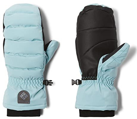 Columbia Damen Snow Diva Isolierter Fäustling, Aqua Haze Sheen, Größe XS