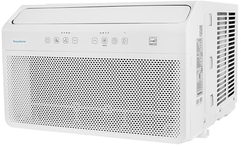 Keystone Energy Star 12000 BTU, inversor de aire acondicionado con funcionamiento muy eficiente y silencioso y control remoto, ventana de CA para