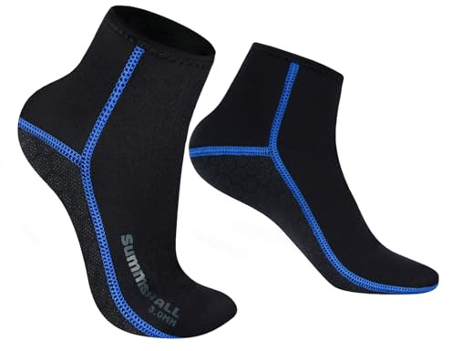 Summshall Neoprensocken Warm Halten 3mm Neopren Socken für Damen und Herren