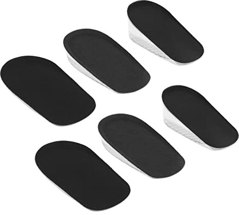 ORFOFE 3paare Einlegesohlen Zur Schuhhöhenvergrößerung Fersenerhöhung Für Damen Silikon Stoßdämpfend