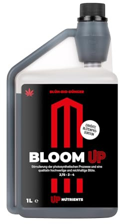 UP NUTRIENTS Bio Stimolatore della Fioritura BLOOM UP 1L - Fertilizzante per Raccolti di Fiori e Infiorescenze - NPK 2,75 3 4 - Stimolazione della Fotosintesi - Fiori Abbondanti e di Qualità