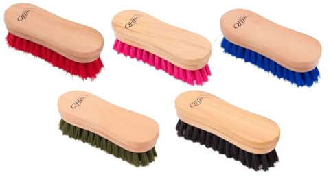 NETPROSHOP Pferdebürste Kopfbürste mit Festen Farbigen Borsten und Holzgriff, Farbe:Kobaltblau