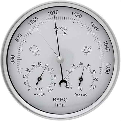 EOTRERANQ Barómetro Barómetro Tradicional Estación meteorológica analógica, Barómetro meteorológico, Barómetro for Exteriores Barómetro