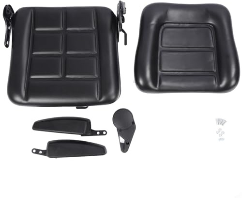 Yosoo Siège Tracteur Accessoires Chariot Télescopique Excavatrice Siège Pliable avec Micro-Interrupteur (Noir)