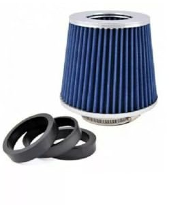 Universal Blau Auto Luftfilter Ansaugung Kit Höhe Leistung Sport Kegel Form Tuning 150mm Neu OVP