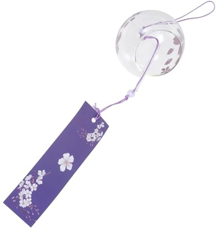 Campanello Vento a Ciliegio in Vetro, Decorazione Estiva