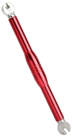 Tidevib Fahrrad-Speichenschlüssel, 3,5/3,7 mm, Werkzeug zum Aufziehen und Festziehen, Stahl + Aluminiumlegierung, Reparaturwerkzeug (grün)