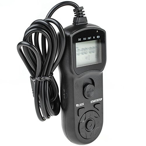 JJC TM-B Timer-Auslöser (Fernauslöser, Auslösekabel) für Nikon MC-30 - z.B. für Nikon D800, D800E, D700, D300, D200, D4, D3, D3S etc.