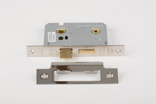 76mm Bathroom Mortice Door Lock in Brass Finish