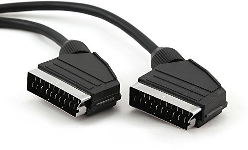 Gembird Scart/Scart 3 m – Cavo scart (Scart 21-pin, SCART, 21-Pin, Lui, lui, Nero)