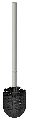 HEWI WC-Bürste 477 (Farbe Lichtgrau, Toilettenbürste ohne Behälter, Bürstengriff Länge 460 mm, Bürstenkopf schwarz, Bürste auswechselbar) 477.20.010 97