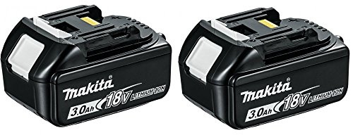 Makita BL1830 18 V 3 Ah Li-ion Battery, Pack of 2