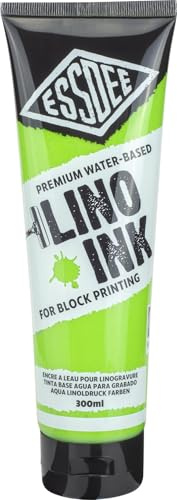 Essdee Block Printing Ink Fluorescent Green, 300ml, FPI/03