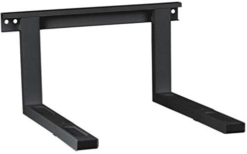 deleyCON Universal Mikrowellenhalterung Wandhalterung Microwelle bis 35Kg Ausziehbar bis 53,5cm Backofen Wandhalter Grillofen Kaffeautomaten - Schwarz