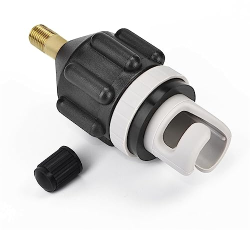 JEEZAO SUP-Pumpenadapter für Schlauchboote Standard Schrader Konventionelle Luftpumpe Luftventiladapter (schwarz)