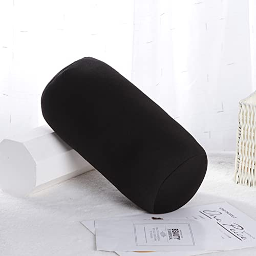Tyenaza Micro Mini Kissen Micro Mini Microbead Rückenkissen Rolle Dekokissen Reisen Zuhause Schlaf Nackenstütze Komfortabel(Schwarz)