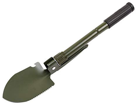 MXXHFC Pelle Pliante Pelle de Survie Pelle à Boue Jardin Camping Outil Pliable d'urgence en Plein air Pelle Pliante (Vert armée)