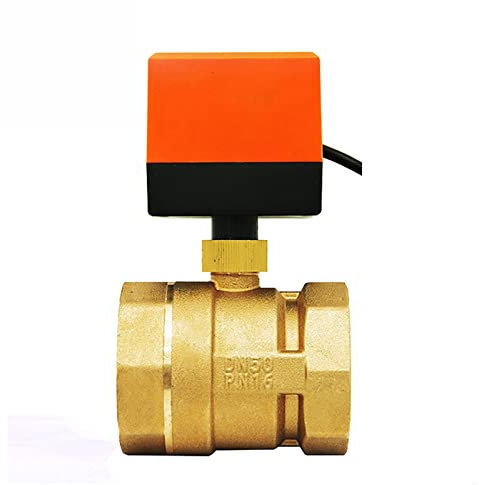 Magnetventile DN50 Elektro-Kugelhahn mit motorisiertem Gewinde for Wasser, Gas, Öl, Messing AC220V 2-Wege-3-Draht 1,6 MPa ( Size : 2 , Color : 12VDC )