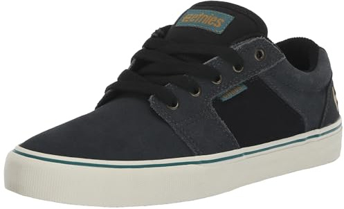 Etnies Herr Barge LS Skate sko, mörkgrå/svart/guld, 7,5 UK, Mörkgrå svart guld, 41.5 EU