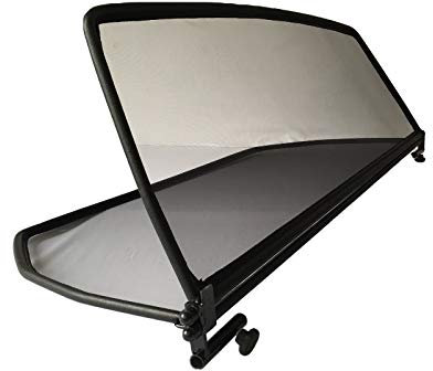 PureWind Windschott kompatibel mit Renault Megane 1 Baujahr 1996-2003 (Schwarz) – Windschott Universal mit Schnellverschluss ohne Tasche