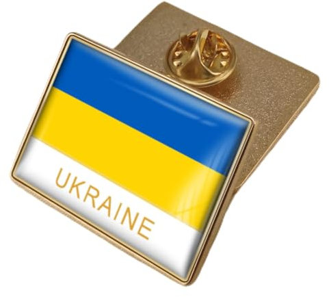 Helle Blaue Und Gelbe Streifen Ukraine-Flaggen-Anstecknadel, Flaggen-Reversnadel-Emaille-Abzeichen, Nationale Wehende Flaggen-Anstecknadeln, Flaggen-Nationalabzeichen-Anstecknadeln, Brosche-Souvenir-