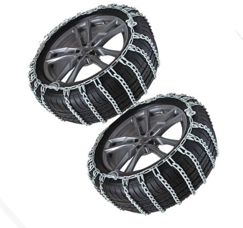 Pkw-Schneeketten, 2 Stück, Schneereifenketten, Sicherheits-Schneeketten für Pkw, Pkw, SUV, Lkw, Pickups 225/70R16