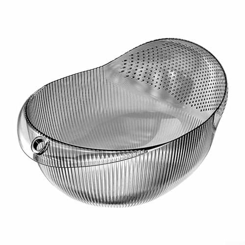 Panier de rangement creux pour fruits et légumes (gris)