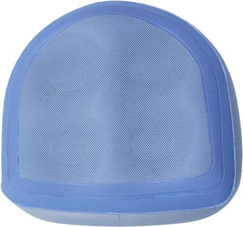 Upgraded Hot Tub Seats With Mesh,Multifunctional Inflatable Hot Tub Seat Spa Booster Seat With Suction,With Mesh Cover Non-Slip For Adults Elders Kids at Home Spa&Rest (Blue)
