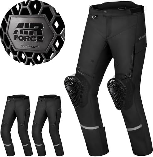 SHIMA Runner Motorrad Jacke Hose Herren mit AirForce Protektoren Rückenprotektor Schutzjacken Schulter Protektor