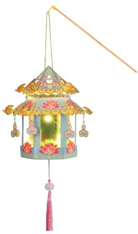MagiDeal Chinesische Laterne Basteln Festival Laterne DIY Set Handlaterne Kleine Laterne für Kinder für Geburtstagsparty Mondfest, Style E