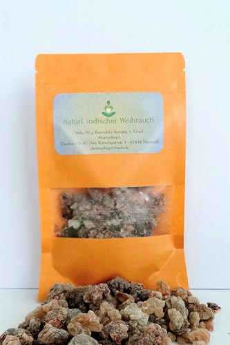 Natürlicher Indischer Weihrauch, Boswellia Serrata 1. Grad, 50g