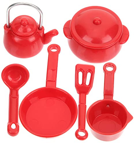 TOYANDONA 2paquets Ustensiles De Cuisine Miniatures pour Jouer Aux Petits Chefs Accessoires pour Maison De Poupée Et Décoration De Miniature Jouet Éducatif pour Garçon Fille