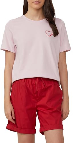 s.Oliver Jerseytröja av bomull med broderi, Mjuk rosa, 40