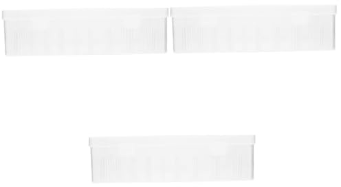 SHINEOFI Scatola Da 3 Pezzi Kit Da Cucito Caddy Magnetico Organizzazione Organizzatore Cucire Filo Piccolo Con Coperchi Porta Aghi Da Cucito Plastica