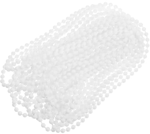 Ciieeo Catena a Sfere per Tenda Veneziana con Connettori, Bianco Pom