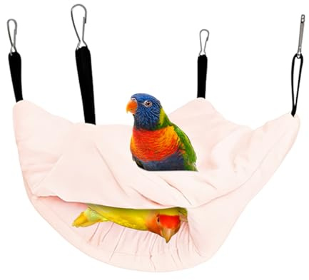 Cama Caliente Aves Jaula Accesorios Para Aves: Dormir, Anidar, Esconderse, | Cálido Y Confortable De Invierno Para Loros Para Invierno Jaula Aviario Cría Periquito Suministros