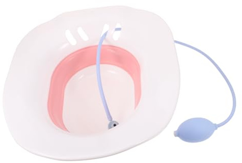 COLLBATH Faltbares Sitzbad zur Einfachen Hygiene und Postoperativen mit Glatter Oberfläche aus Kunststoff Ergonomisch Geformtes Pflegebecken Zufällige Farbe für Schwangere und Patienten