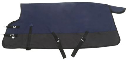 Pferdedecke Winterdecke 1200D Highneck 150g 115, 125, 135, 145, 155 cm (Navy, 135 cm)