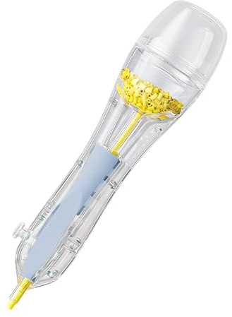 Fuse Bead Pen – Strumento di artigianato fatto a mano facile da premere, dispenser di perline di precisione per perline da 5 mm, hardware creativo fai da te, penna Pixel Art design per bambini e