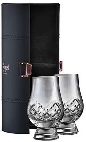 Glencairn Cut Whisky Glass, Set of 2 in Travel Case