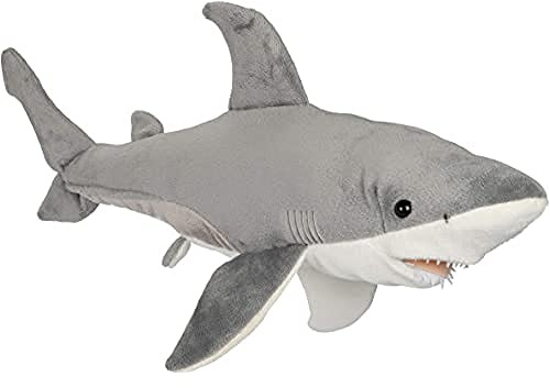 Uni-Toys - Weißer Hai - 50 cm (Länge) - Plüsch-Fisch - Plüschtier, Kuscheltier