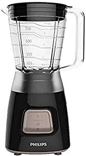 Philips Daily Collection Standmixer HR2052 / 90 - Standmixer (1,25 l, Mixbecher, Schwarz, Kunststoff, Edelstahl, 450W)