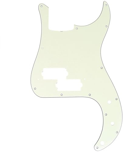 Musiclily Pro 13 Löcher P Bass Schlagbrett MIJ 3 lagig Mint Elfenbein | für 4-Saiter Fender Japan Precision Bass
