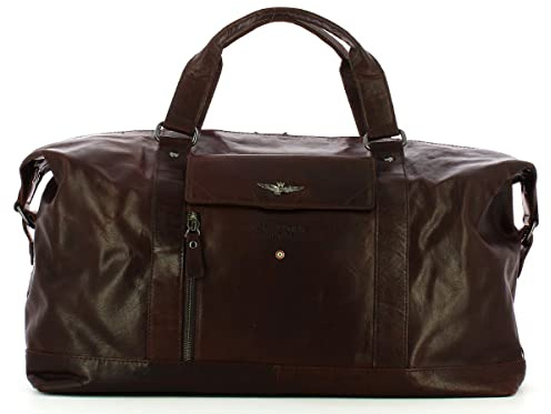 Aeronautica Militare Borsone viaggio in vera pelle VINTAGE AM306-MO