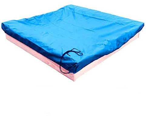 YMZ Sandkastenabdeckung, wasserdicht, UV-Schutz, Schutz vor Sandkastenabdeckung für den Garten, schützt vor Verschmutzung von Sand und Spielzeug (150 cm x 150 cm, blau)