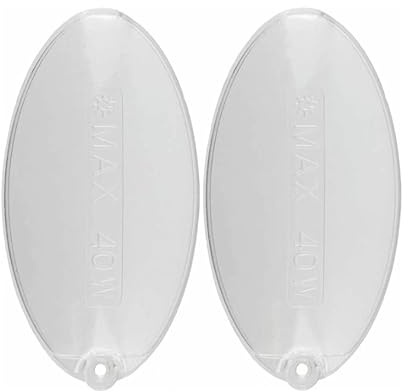 bartyspares 2 x Oval Oven Vent Extractor Hood Light Diffuser Cover Panel Strip for Rangemaster