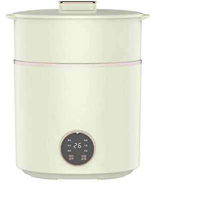 Mini Cuociriso Da 1,6 Litri Con Vaporiera, Ciotola In Ceramica Antiaderente, Funzionamento Con Un Solo Tocco, Perfetto For 1-2 Persone For Cucinare Il Riso, For Appartamento, Piccola Cucina ( Color :