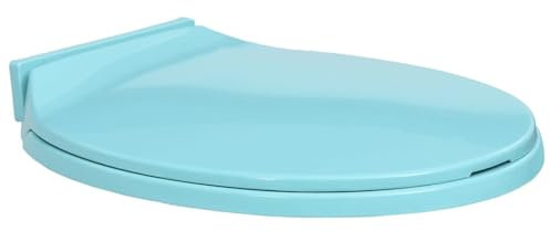 ZEYUAN Toilettensitz mit Absenkautomatik, Klodeckel, Toilettendeckel, Wc Sitz, Klobrille, Wc Deckel, Toilettenbrille, Grün Oval