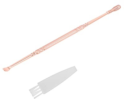 FRCOLOR Limpiador de Oídos Portátil de Acero Inoxidable Diseño Redondo, Resistente Corrosión, Adecuado para Uso Diario Hogar y Eliminar Cerumen de Forma Segura